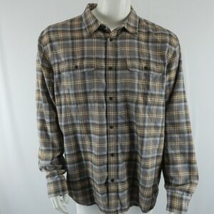 prAna‎ Organic Cotton Blend Long Sleeve Button Up Shirt Mens X-Large